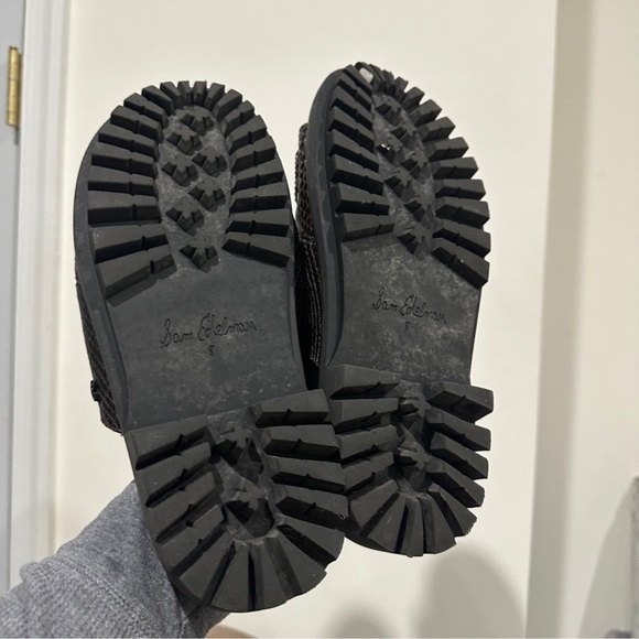 Sam Edelman Women’s Eliana Chunky Leather Brown Sandals - Picture 6 of 6